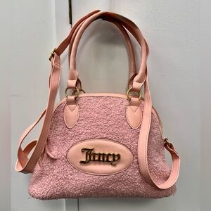 EUC Juicy Couture Blush Pink Textured Shoulder Bag